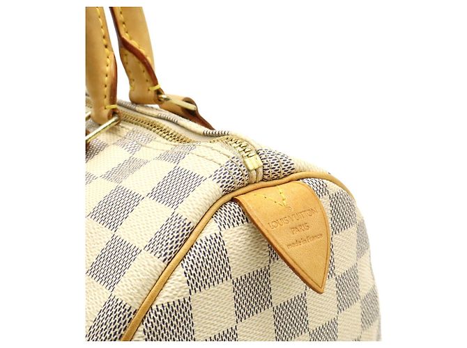 Borsa Louis Vuitton Damier Azur Speedy 30 Crudo - vista 9