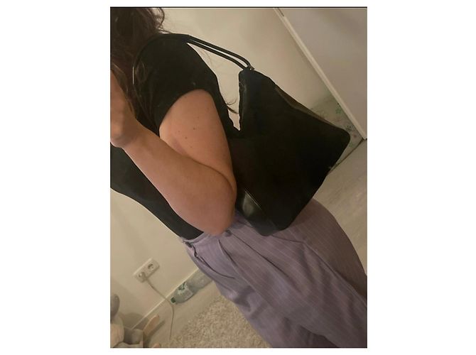 Borsa a tracolla Gucci Soho in nylon Nero - vista 13