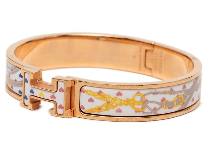 Hermès Hermes Click H GM Brides de Gala Love Emaille Armband Golden - Ansicht 2