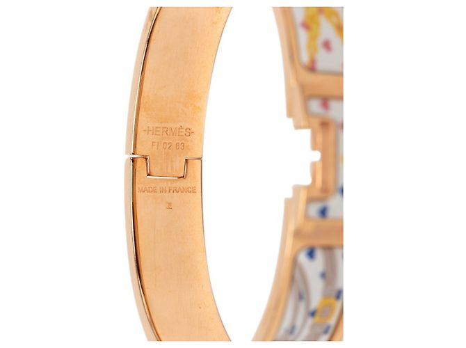 Hermès Hermes Click H GM Brides de Gala Love Emaille Armband Golden - Ansicht 5
