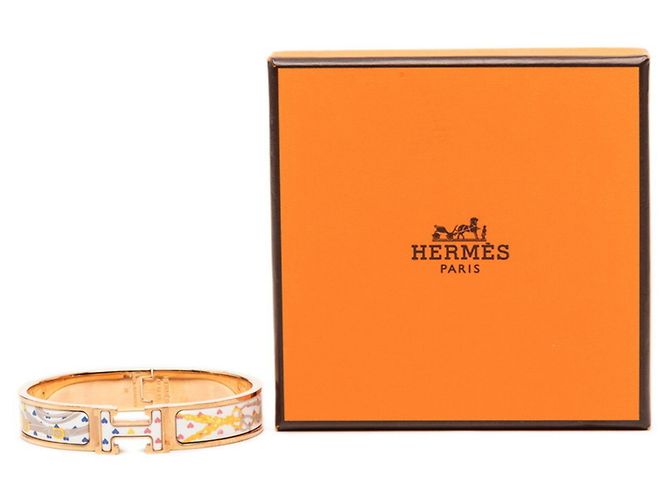 Hermès Hermes Click H GM Brides de Gala Love Emaille Armband Golden - Ansicht 6