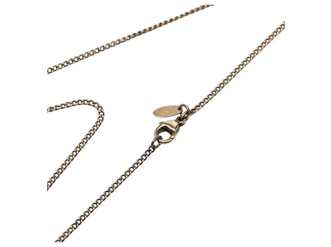 Collana Chanel Vintage Coco Mark Rosso D'oro - vista 4
