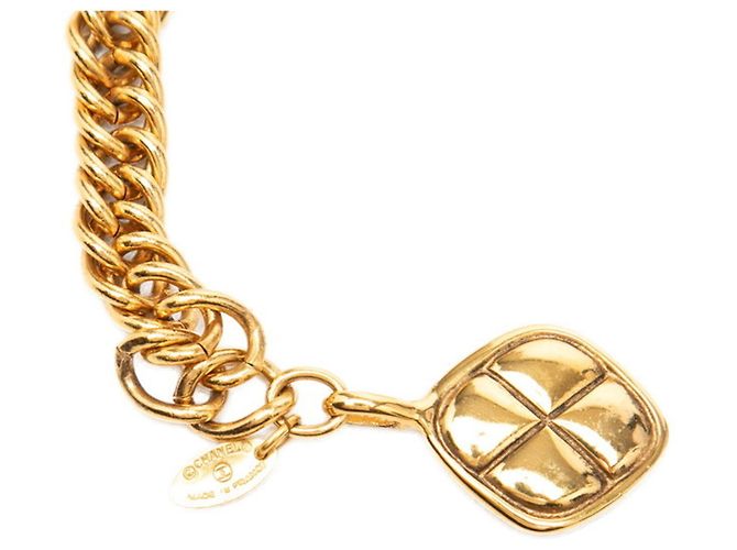 Chanel Vintage Matelassé Gürtel vergoldet Golden - Ansicht 3
