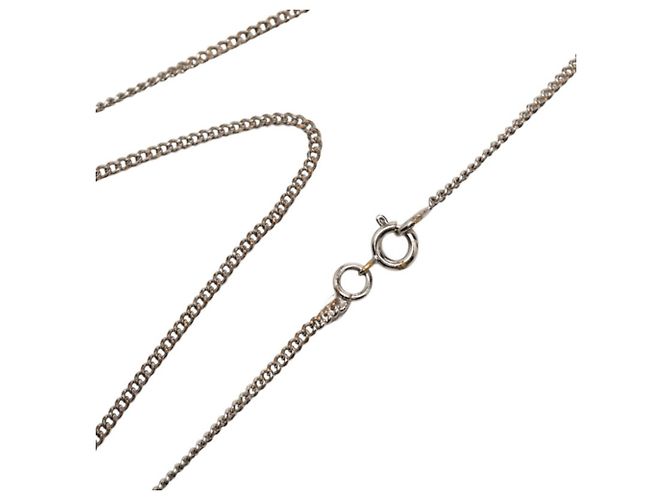 Collar Chanel Coco Mark Plata - vista 4
