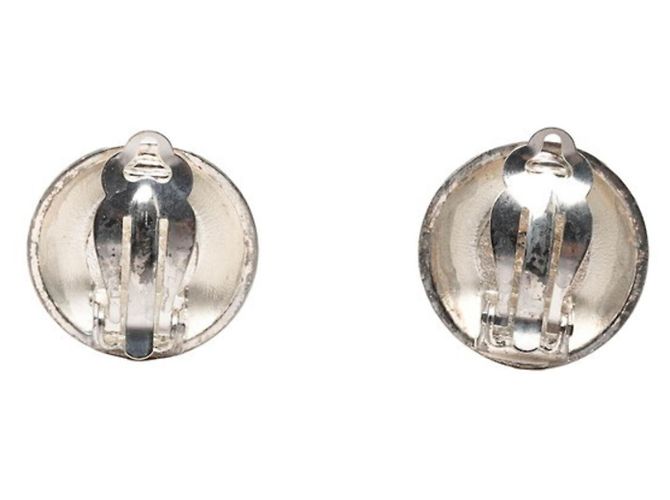 Chanel Coco Mark Clip-Ohrringe Silber Golden - Ansicht 2
