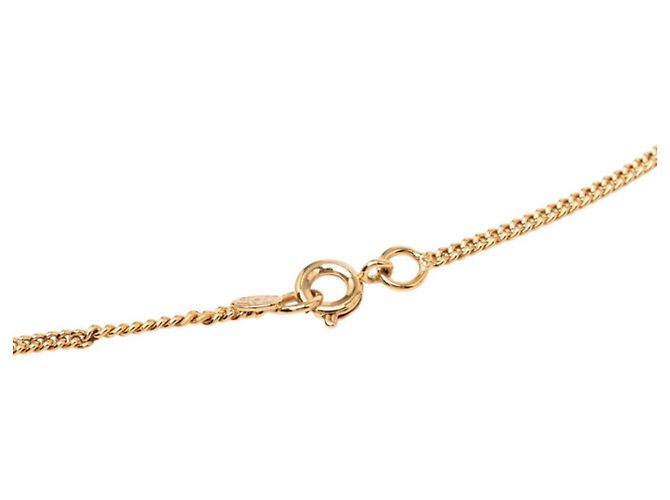 Collar Chanel Camellia Coco Mark Blanco Dorado - vista 5