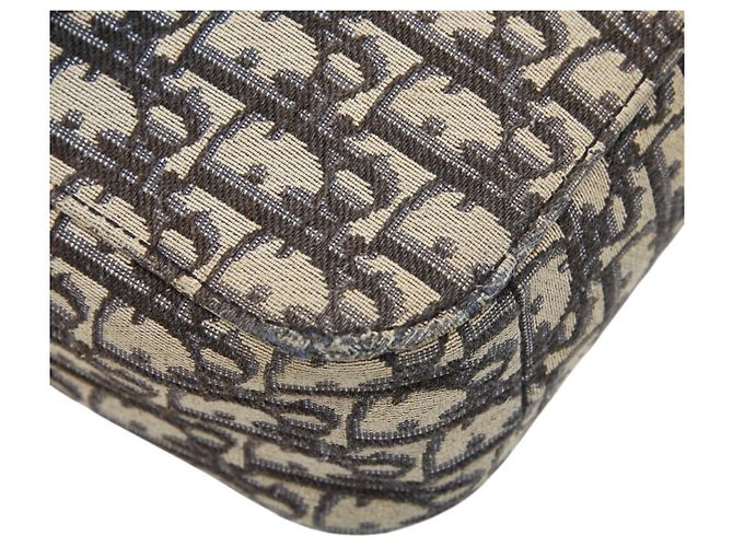 Christian Dior Dior Oblique Saddle Bag Nero Beige - vista 6