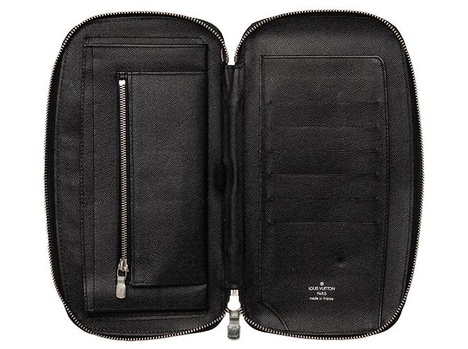 Louis Vuitton Taiga Organizer Long Wallet Black - view 4