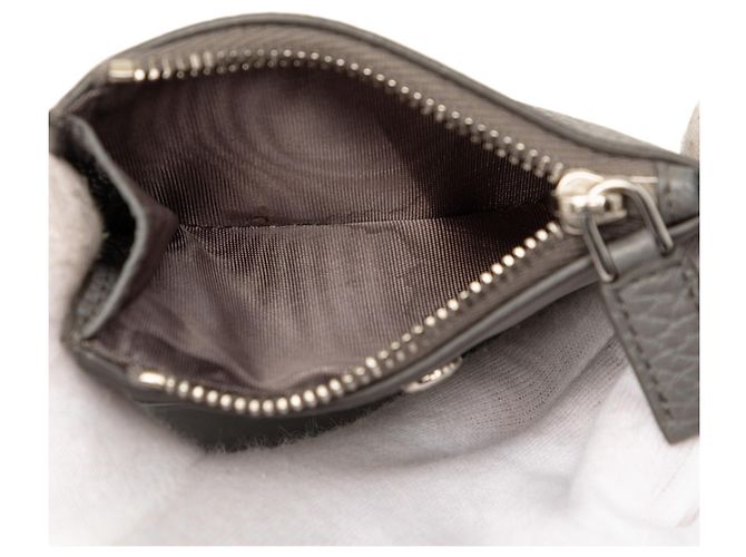 Prada Triangle Logo Bi-fold Wallet in Grau Braun - Ansicht 5