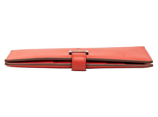 Hermès Bearn Soufflé Long Wallet Pink Rot - Ansicht 3