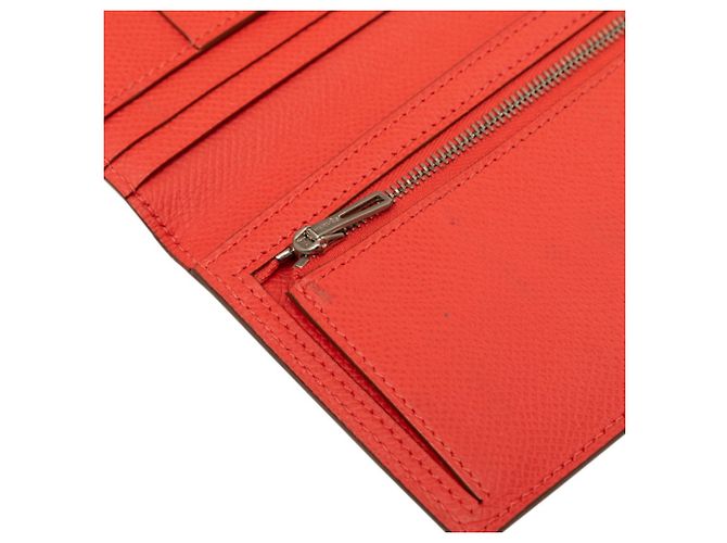 Hermès Bearn Soufflé Long Wallet Pink Rot - Ansicht 6