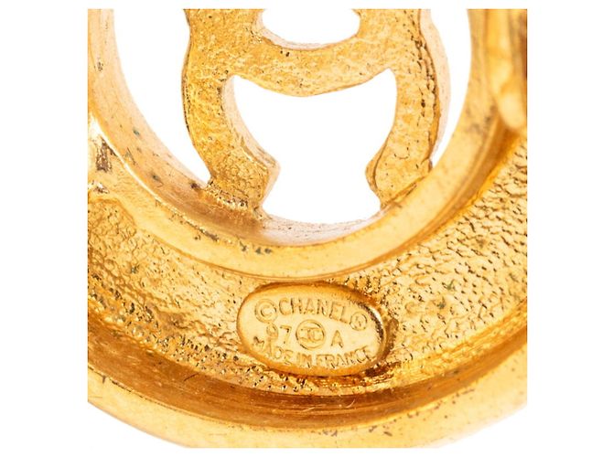 Timeless Orecchini a clip Chanel Vintage Coco Mark D'oro - vista 3