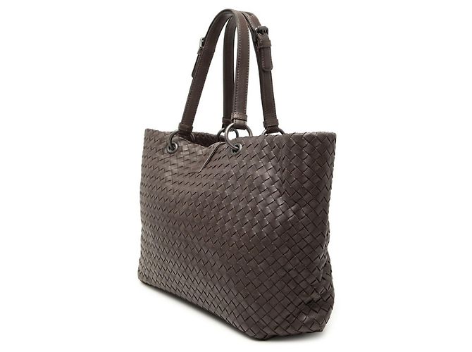 Borsa Tote Intrecciato Bottega Veneta Marrone - vista 2