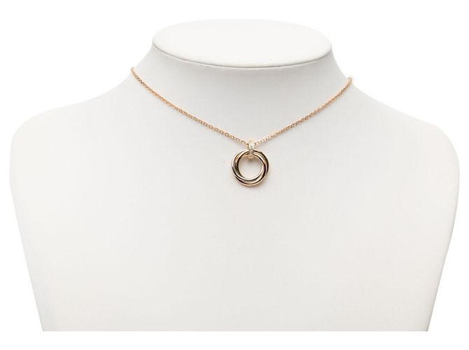 Collana con pendente Cartier Trinity 5-Diamanti - vista 5