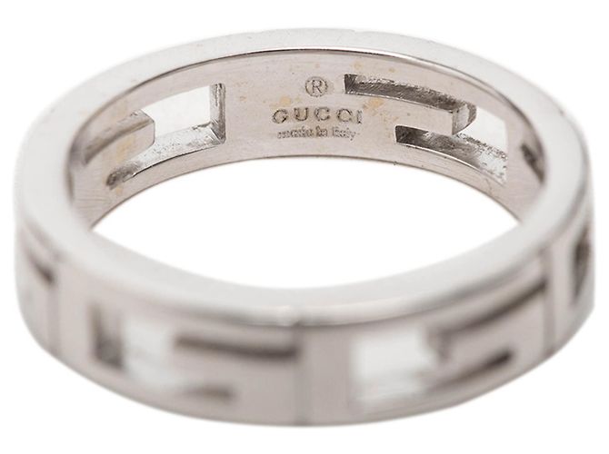 Gucci G-Logo Ring aus 18K Weißgold - Ansicht 6