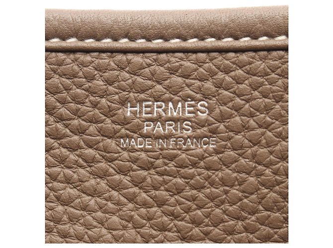 Hermès Borsa a tracolla Hermes Evelyne 3 Trois PM Etoupe Gray Taupe - vista 4