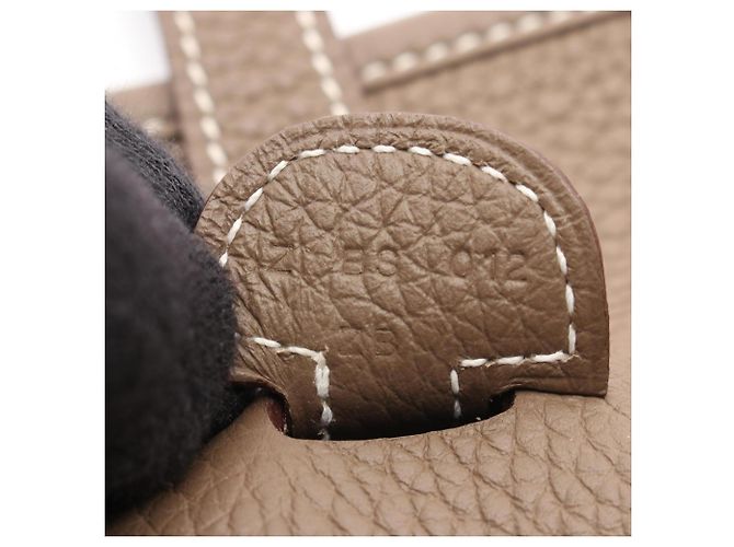 Hermès Borsa a tracolla Hermes Evelyne 3 Trois PM Etoupe Gray Taupe - vista 5