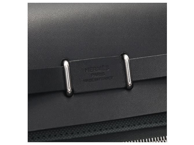 Borsa a tracolla Hermès Herbag Zip Mini Nero Verde - vista 4