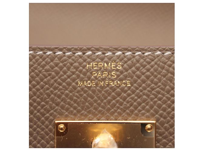 Hermès Borsa a tracolla Hermes Kelly To Go Marrone Taupe - vista 4
