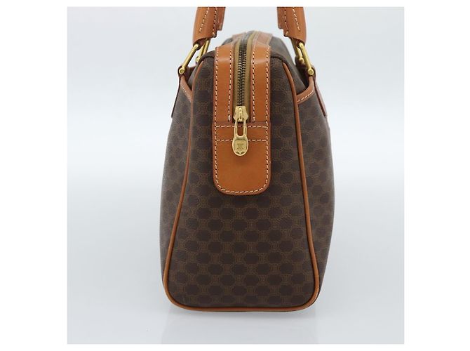 Céline Celine Vintage Macadam Boston Canvas Marron - vue 4
