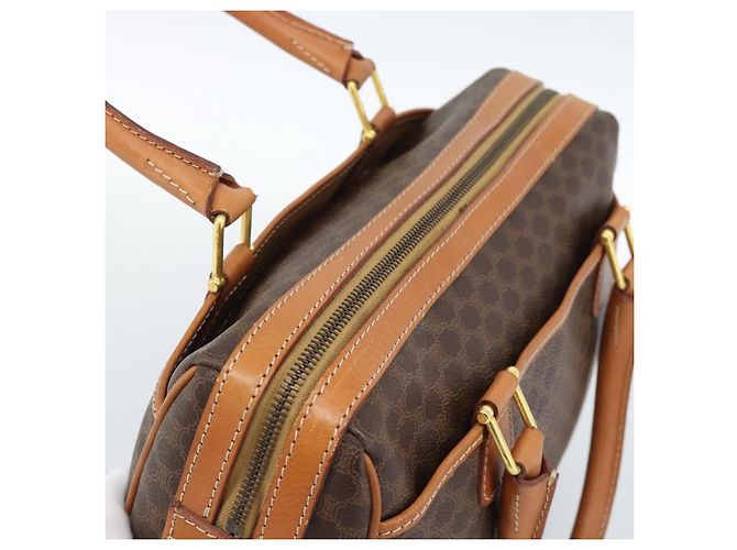 Céline Celine Vintage Macadam Boston Canvas Marron - vue 6
