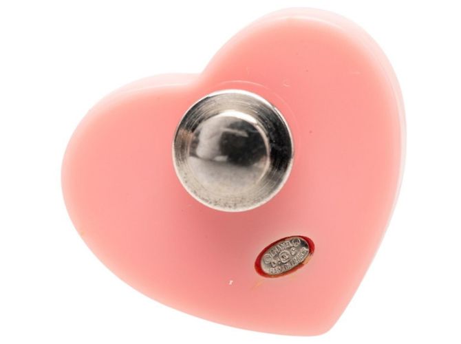 Spilla Chanel Coco Mark con Motivo a Cuore Rosa - vista 3