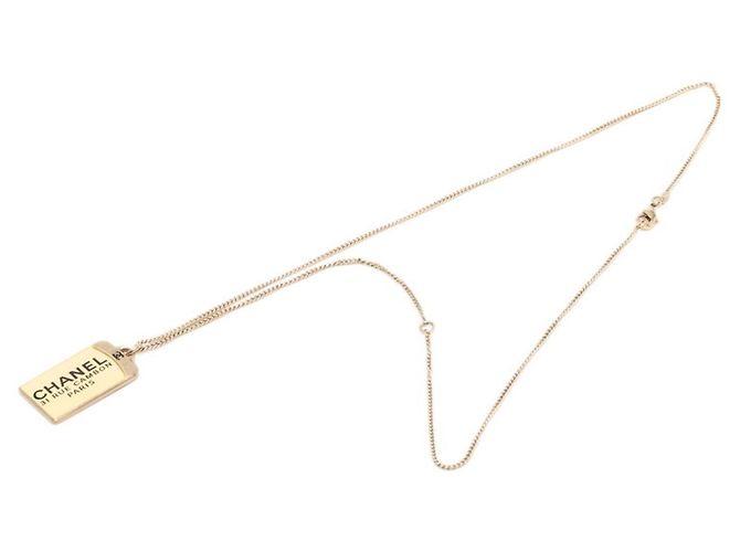 Chanel Cambon Kettenanhänger-Halskette Golden - Ansicht 2