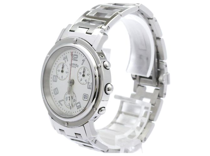 Hermès Orologio da uomo Hermes Clipper Chronograph Steel Quartz - vista 2