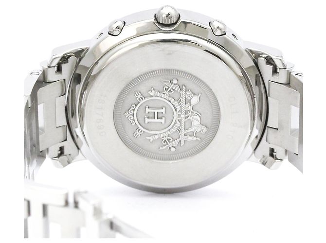 Hermès Orologio da uomo Hermes Clipper Chronograph Steel Quartz - vista 6