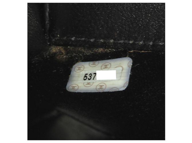 Borsa a mano/Tote Bag Chanel in pelle di agnello nera Nero - vista 10