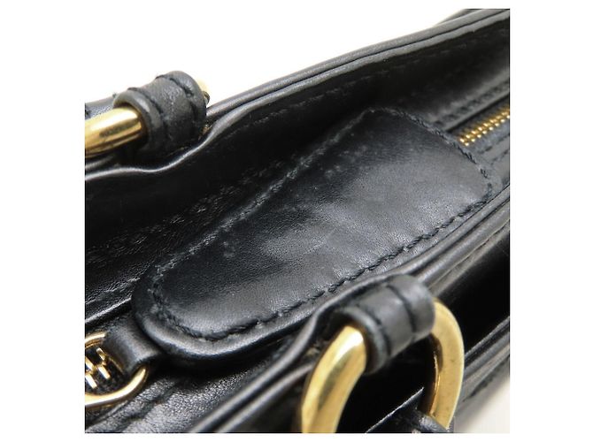 Borsa a mano/Tote Bag Chanel in pelle di agnello nera Nero - vista 13