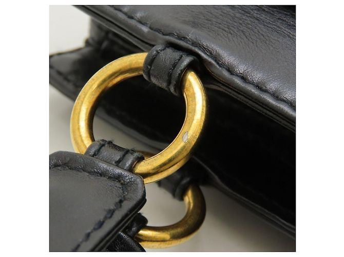 Borsa a mano/Tote Bag Chanel in pelle di agnello nera Nero - vista 16