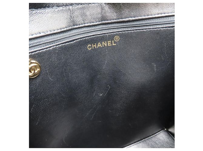 Borsa a mano/Tote Bag Chanel in pelle di agnello nera Nero - vista 6