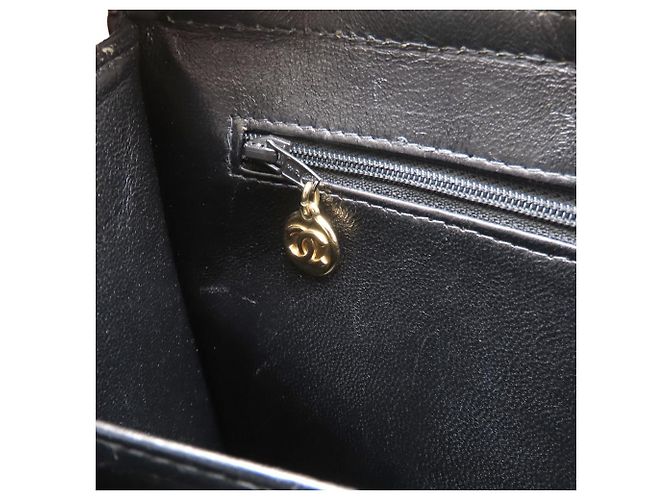 Borsa a mano/Tote Bag Chanel in pelle di agnello nera Nero - vista 7