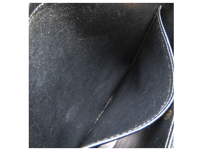 Borsa a mano/Tote Bag Chanel in pelle di agnello nera Nero - vista 9