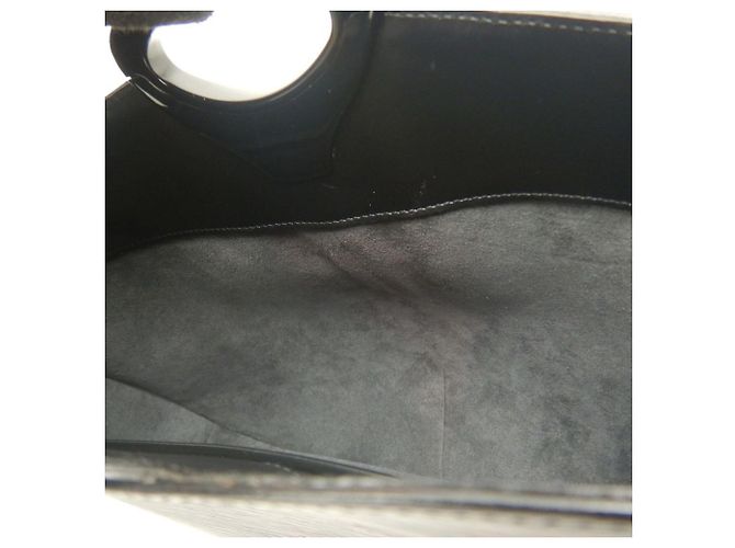 Borsa a Spalla Louis Vuitton Epi Rebri Nero - vista 15