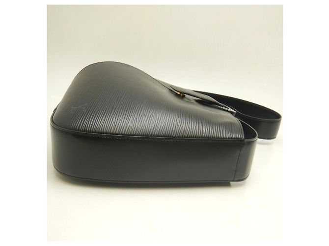 Borsa a Spalla Louis Vuitton Epi Rebri Nero - vista 4