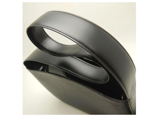 Borsa a Spalla Louis Vuitton Epi Rebri Nero - vista 6
