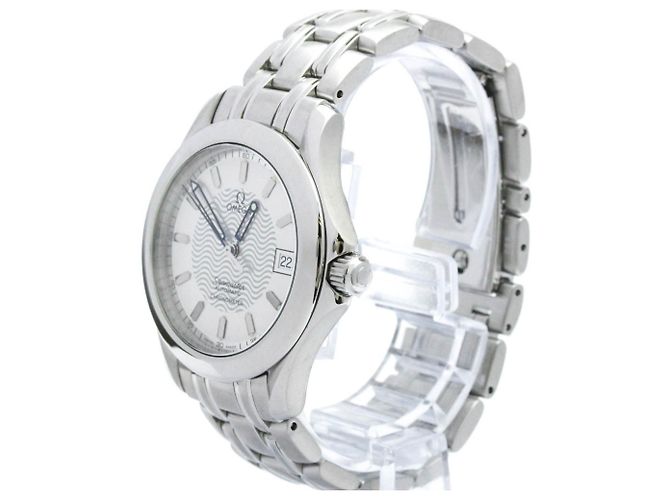 Relógio automático cronômetro em aço Omega Seamaster 120M - vista 2