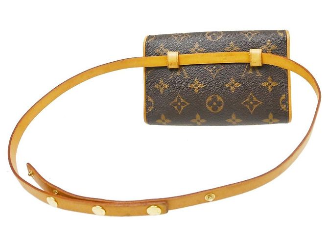 Louis Vuitton Pochette Florentine Monogram Canvas Small Marrone - vista 2