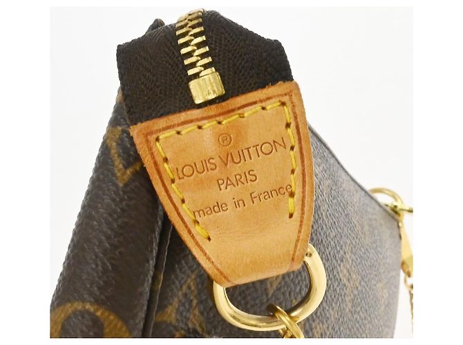 Louis Vuitton Mini pochette accessoires Canvas Mini Castaño - vista 4