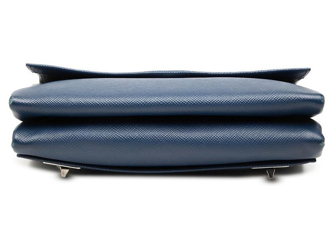 Saffiano Prada Flap Chain Schultertasche Marineblau - Ansicht 3