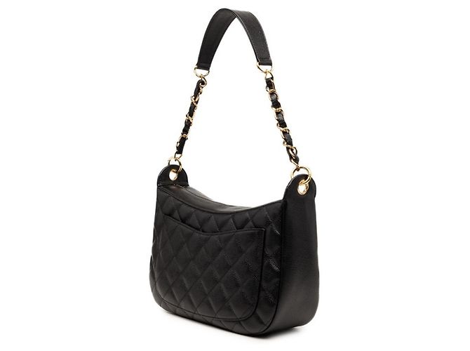 Borsa a tracolla Chanel Coco Mark Matelassé Chain Nero - vista 2