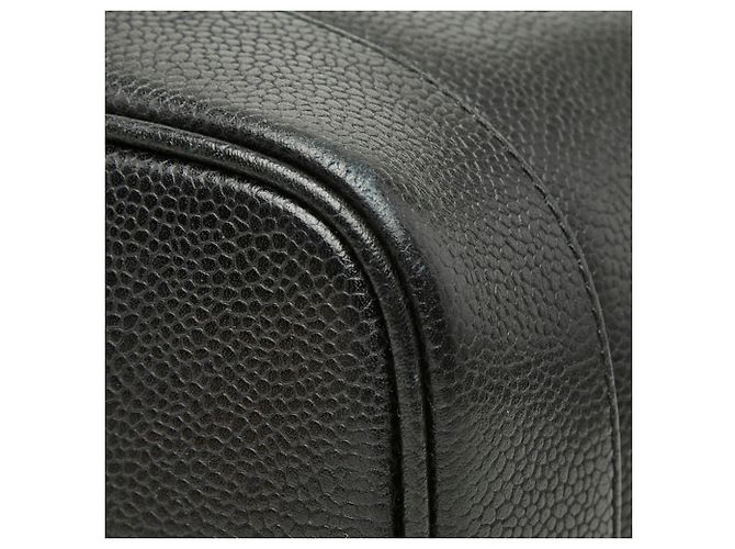 Vanity Beauty case in pelle caviar nera Chanel Nero - vista 4