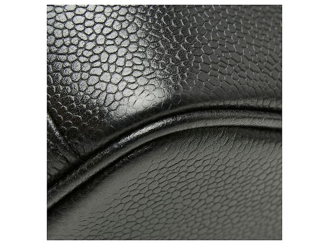 Vanity Beauty case in pelle caviar nera Chanel Nero - vista 6