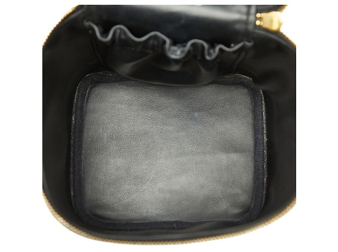 Vanity Beauty case in pelle caviar nera Chanel Nero - vista 8