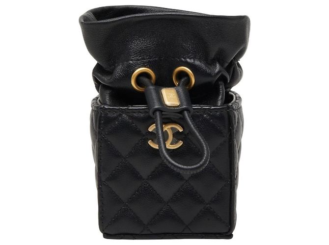 Mini borsa a coulisse Matelassé Coco Mark Chanel Nero - vista 2