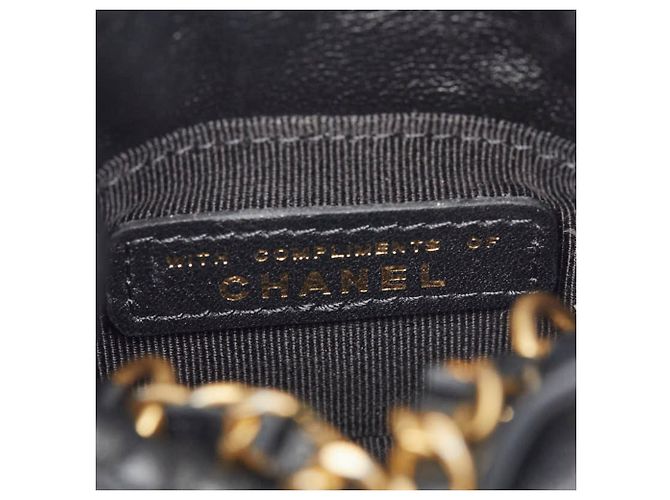 Mini borsa a coulisse Matelassé Coco Mark Chanel Nero - vista 8
