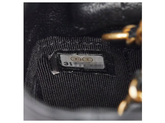 Mini borsa a coulisse Matelassé Coco Mark Chanel Nero - vista 9