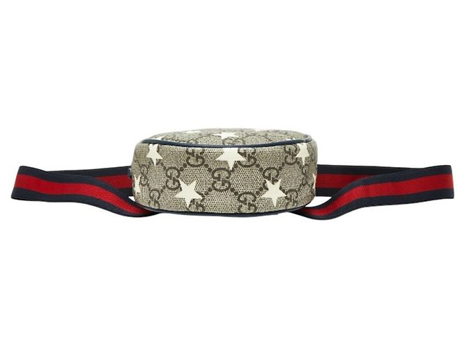 Riñonera Gucci GG Supreme Star Beige Azul marino - vista 3